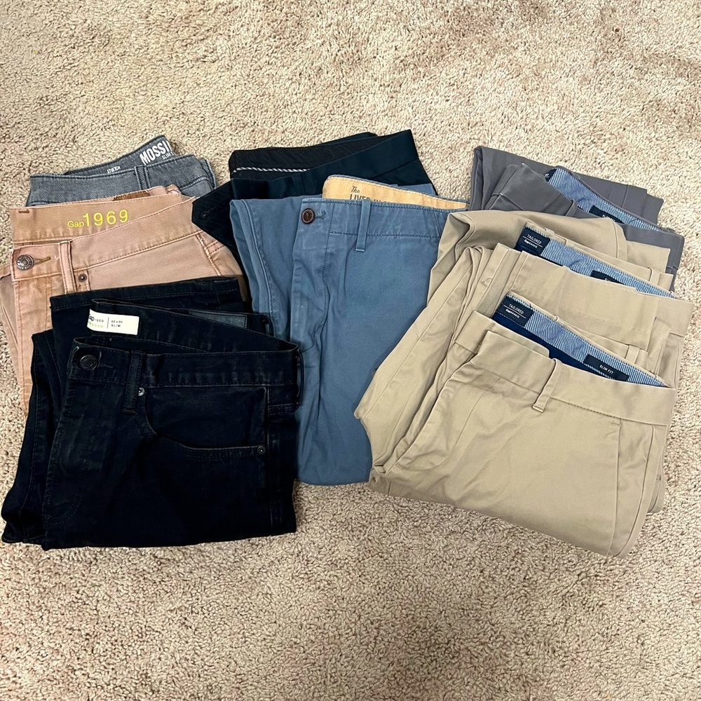 Bundle: Men Pants - 32x30 Slim Fit